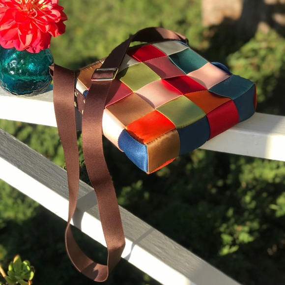 Comely Handbags - Comely Colorful Multicolor Seatbelt Crossbody Bag
